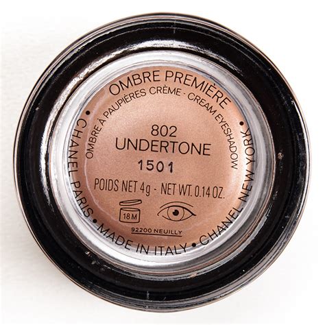 chanel undertone eyeshadow review.